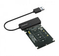 Simplecom SA225, USB3.0 to mSATA + M.2 ,NGFF B Key, 2 In 1 Combo Adapter, 1 Year Warranty