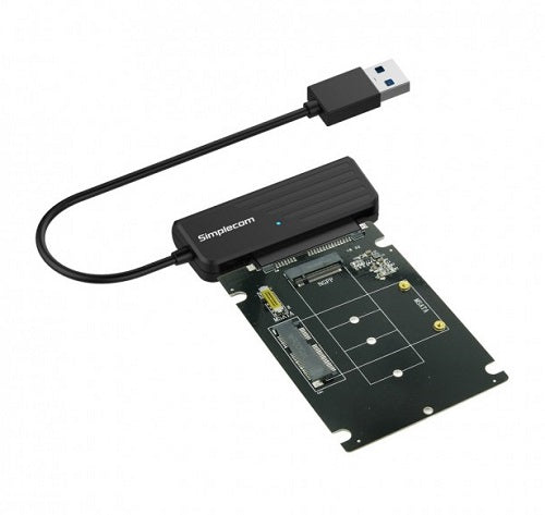 Simplecom SA225, USB3.0 to mSATA + M.2 ,NGFF B Key, 2 In 1 Combo Adapter, 1 Year Warranty